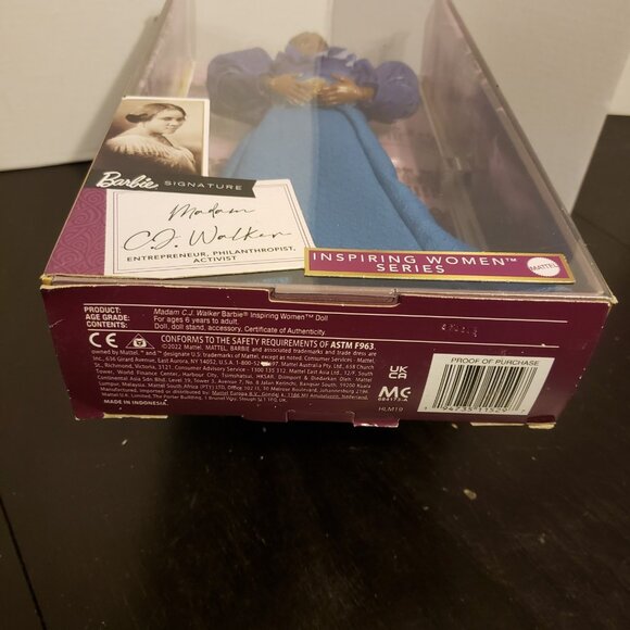 Ida B. Wells Barbie Inspiring Women Madame C. J. Walker - Picture 8 of 9